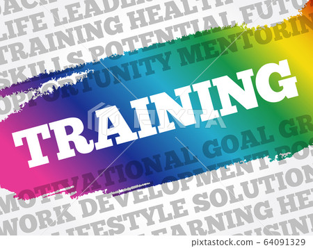 TRAINING word cloud background - Stock Illustration [64091329] - PIXTA