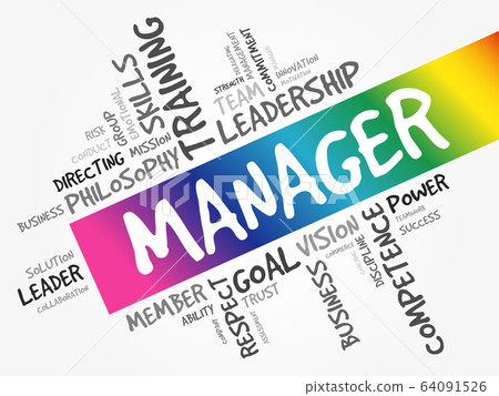 Manager word cloud collage - Stock Illustration [64091526] - PIXTA