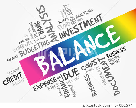 BALANCE word cloud collage BALANCE word cloud collage 64091574