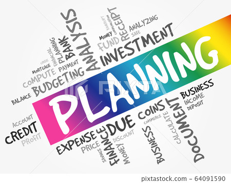 Planning word cloud collage Planning word cloud collage 64091590