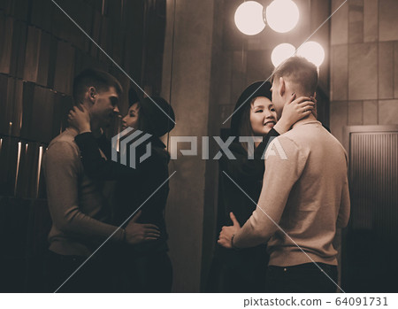 loving interracial couple loving interracial couple 64091731