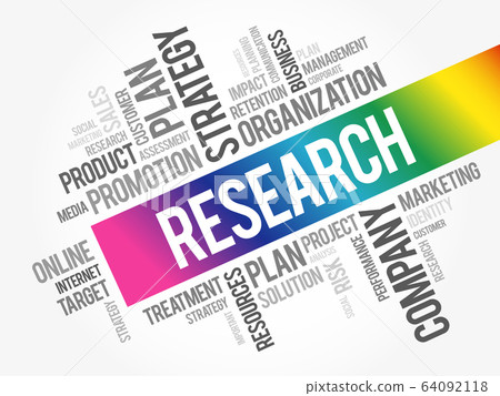 Research word cloud collage Research word cloud collage 64092118