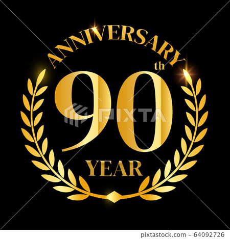 90th golden anniversary logo 90th golden anniversary logo 64092726