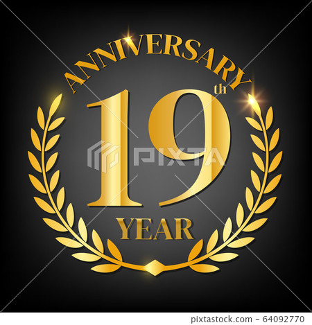 19th golden anniversary logo, 19th golden anniversary logo, 64092770