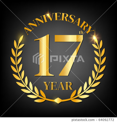 17th golden anniversary logo 17th golden anniversary logo 64092772