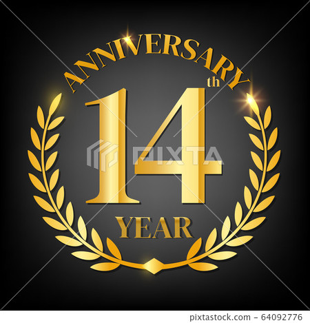 14h golden anniversary logo 14h golden anniversary logo 64092776