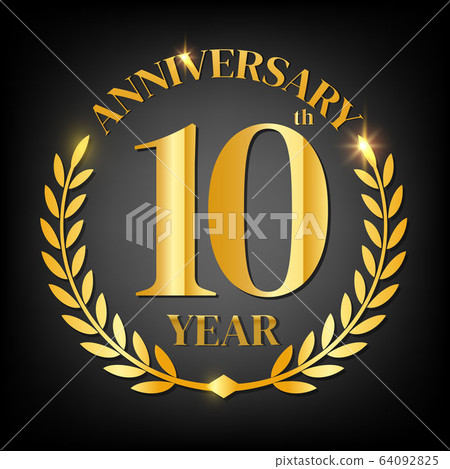 10th golden anniversary logo 10th golden anniversary logo 64092825