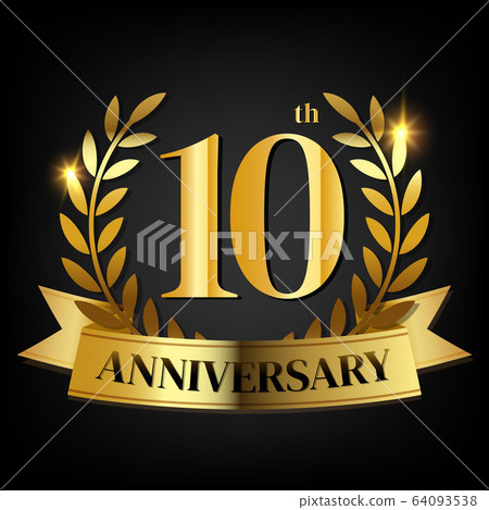10th golden anniversary logo, 64093538