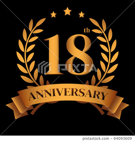 18th golden anniversary logo 18th golden anniversary logo 64093609