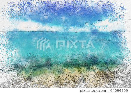 沖繩Minnajima的海 64094309