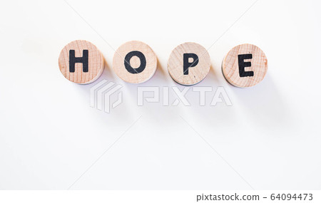 hope letters on white background hope letters on white background 64094473