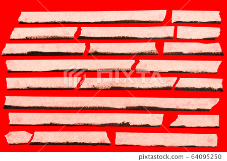 close up of an adhesive tape on red background close up of an adhesive tape on red background 64095250