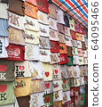 Hong Kong souvenir t-shirt flea market 64095466