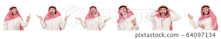 Arab man in diversity concept Arab man in diversity concept 64097134
