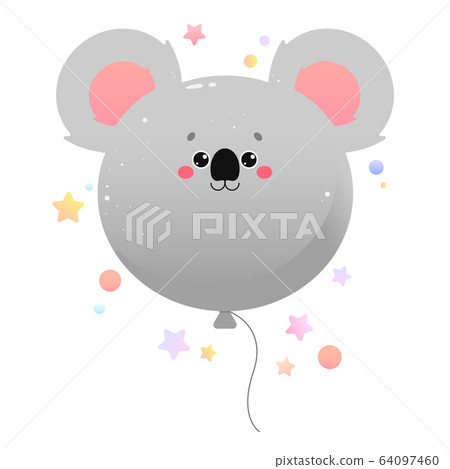 Balloon Cute Kawaii Koala, Koala Bear. Balloon Cute Kawaii Koala, Koala Bear. 64097460