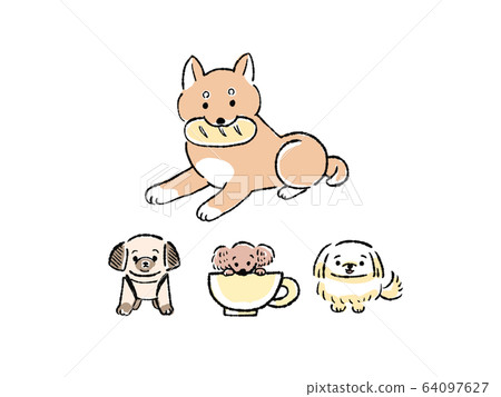 Dog illustration set Dog illustration set 64097627