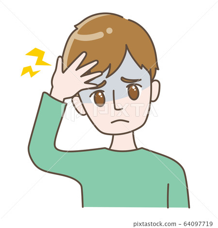 A man with a headache A man with a headache 64097719