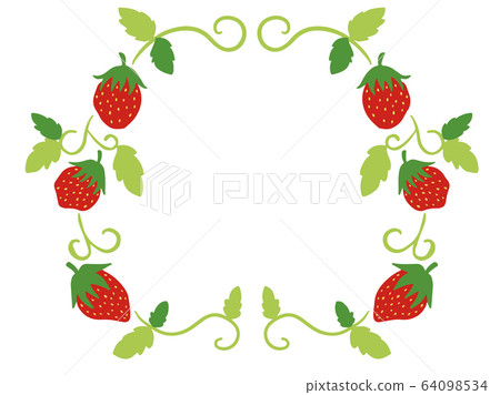 Strawberry background frame 64098534
