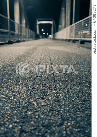 前Tazawabashi：夜景：單色@安zu野市豐吉naTazawa 64099273