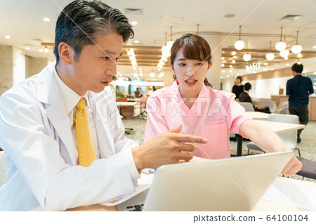 醫院醫生護士醫療業務形象 64100104