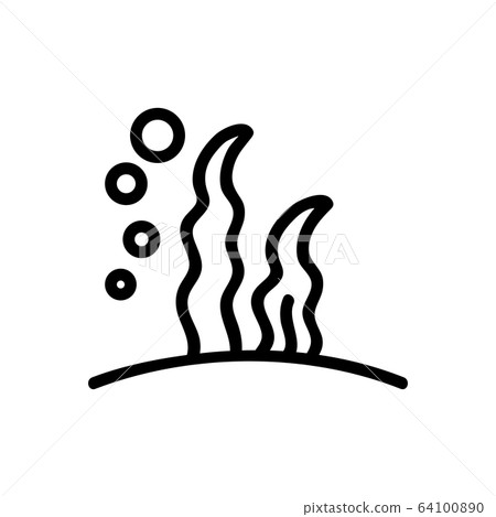 nori seaweed icon vector outline illustration nori seaweed icon vector outline illustration 64100890