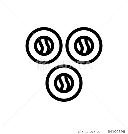 nori rolls icon vector outline illustration 64100896