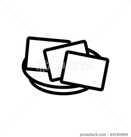 nori icon vector outline illustration 64100969