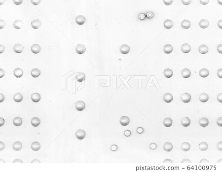 White metal wall with rivets, seamless pattern 64100975