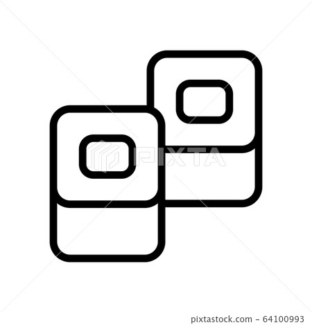 nori sushi icon vector outline illustration nori sushi icon vector outline illustration 64100993