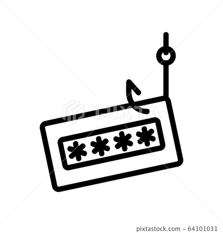 password phishing icon vector outline illustration password phishing icon vector outline illustration 64101031
