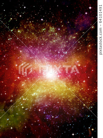 galaxy in a free space. 3D rendering 64101491