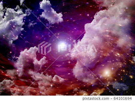 galaxy in a free space. 3D rendering galaxy in a free space. 3D rendering 64101694