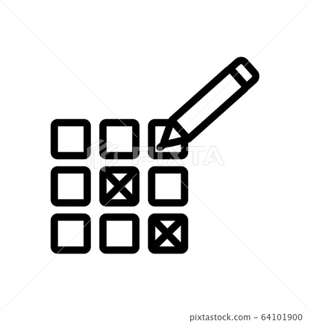 bingo lottery icon vector outline illustration bingo lottery icon vector outline illustration 64101900