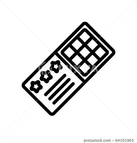 bingo lottery icon vector outline illustration bingo lottery icon vector outline illustration 64101903