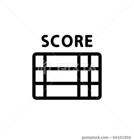 scoreboard tournament icon vector outline illustration 64101950
