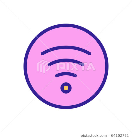Internet wireless icon vector outline illustration Internet wireless icon vector outline illustration 64102721
