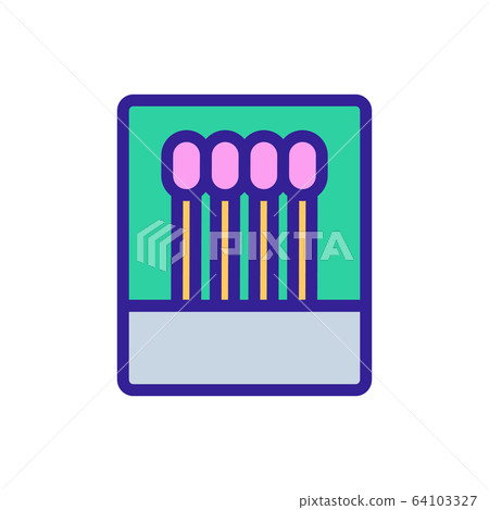the match burnt icon vector outline illustration the match burnt icon vector outline illustration 64103327