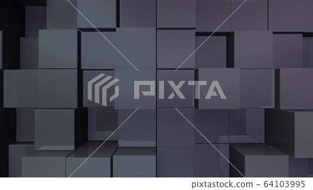 Simple background background block box design 3d illustration abstract background back 64103995