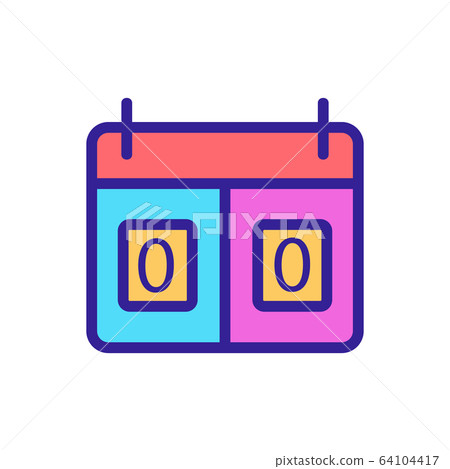 scoreboard icon vector outline illustration 64104417