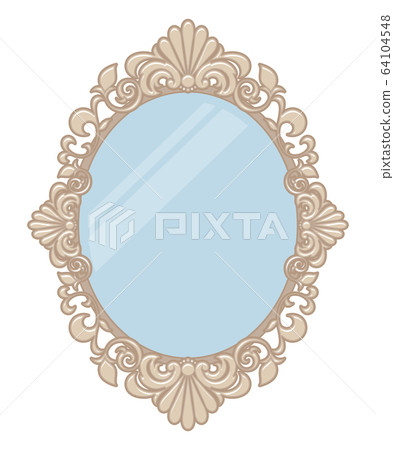 優雅的鏡子插圖_明亮 64104548