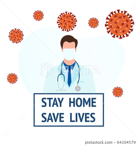 Social distancing Coronavirus Doctor Quarantine Social distancing Coronavirus Doctor Quarantine 64104579
