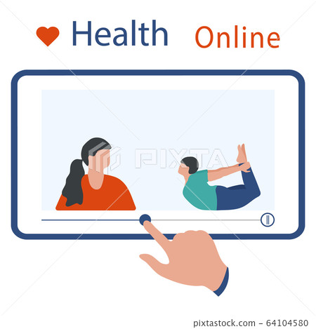 Quarantine Coronavirus Online Sport Fitness People Quarantine Coronavirus Online Sport Fitness People 64104580
