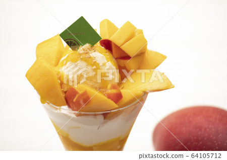 芒果凍糕/水果甜點圖片 芒果凍糕/水果甜點圖片 64105712