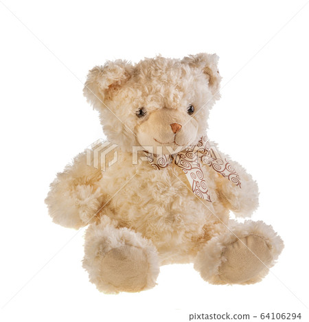 Toy, teddy bear, beige with banter Toy, teddy bear, beige with banter 64106294