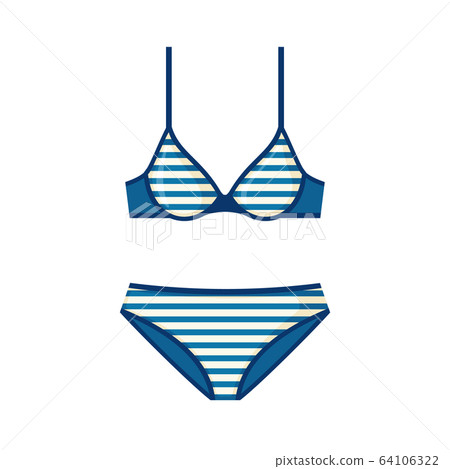 Vector Swimsuit icon in flat style isolated on... - Stock Illustration ...