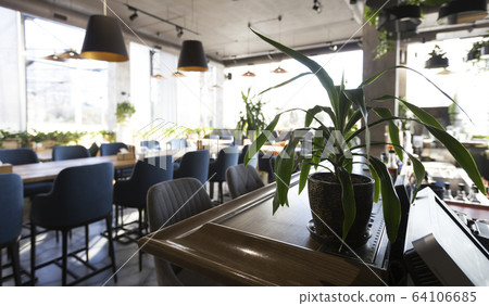 Modern european restaurant with nice and bright interior Modern european restaurant with nice and bright interior 64106685