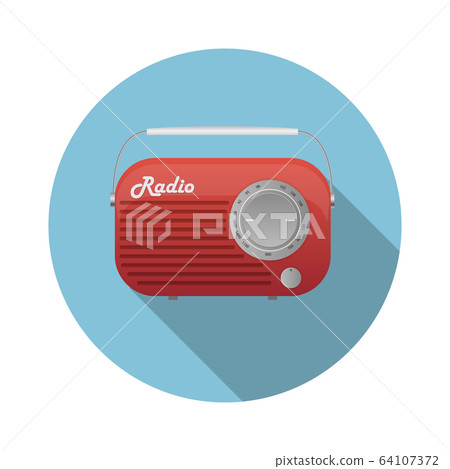 Old Radio Tuner Icon Vector Illustration Old Radio Tuner Icon Vector Illustration 64107372