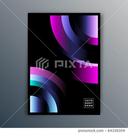 Gradient geometric design background for poster, Gradient geometric design background for poster, 64108304