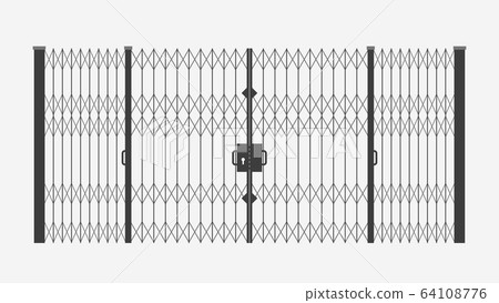 black sliding gates on white black sliding gates on white 64108776