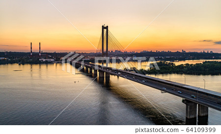 The Southern Bridge across the Dnieper in Kiev, Ukraine The Southern Bridge across the Dnieper in Kiev, Ukraine 64109399
